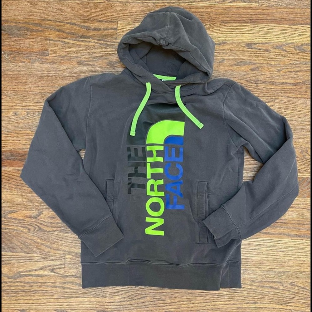 The North Face Gray Neon Hoodie